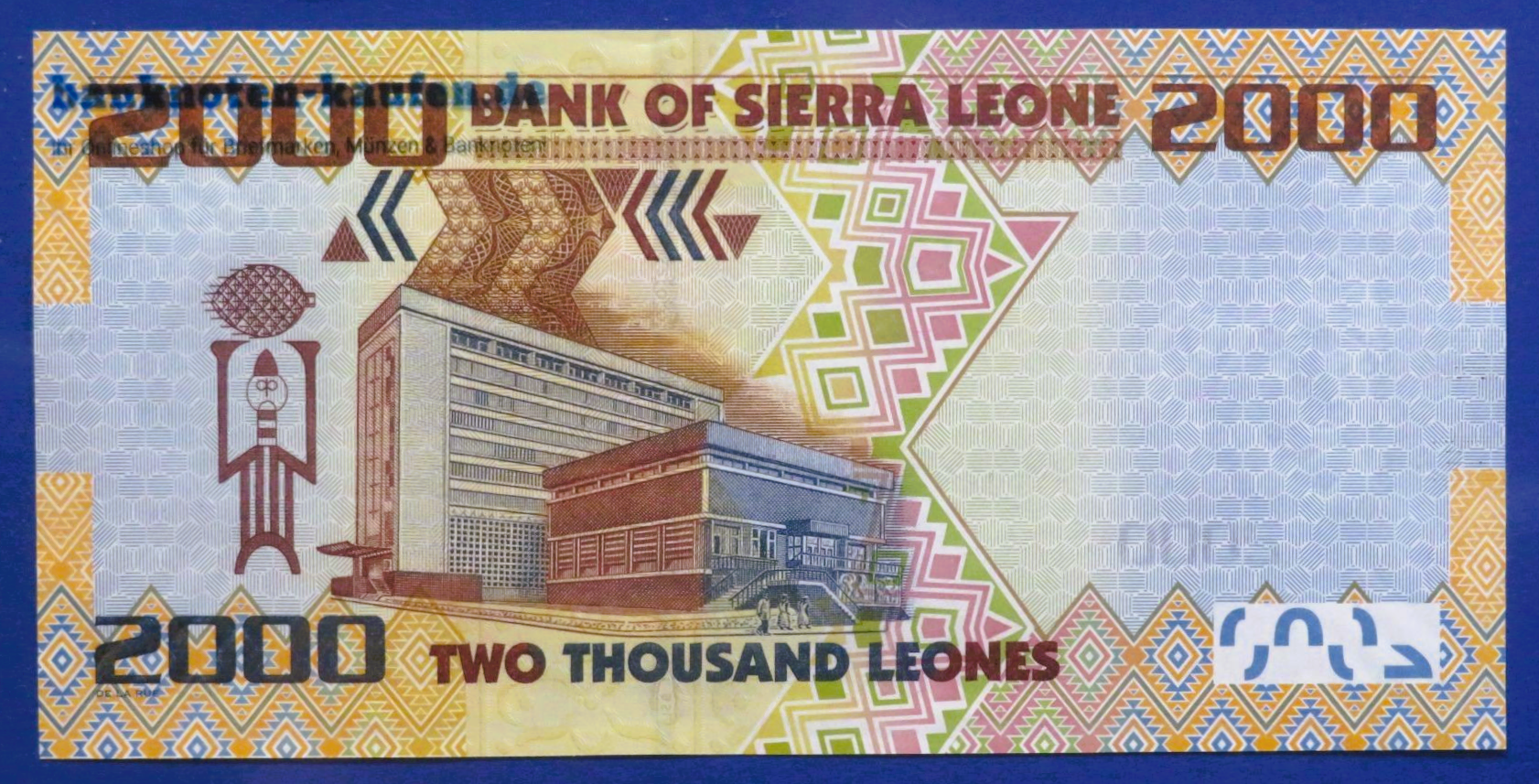 Sierra Leone - 2,000 Leones, 2021, uncirculated (UNC), P-31f