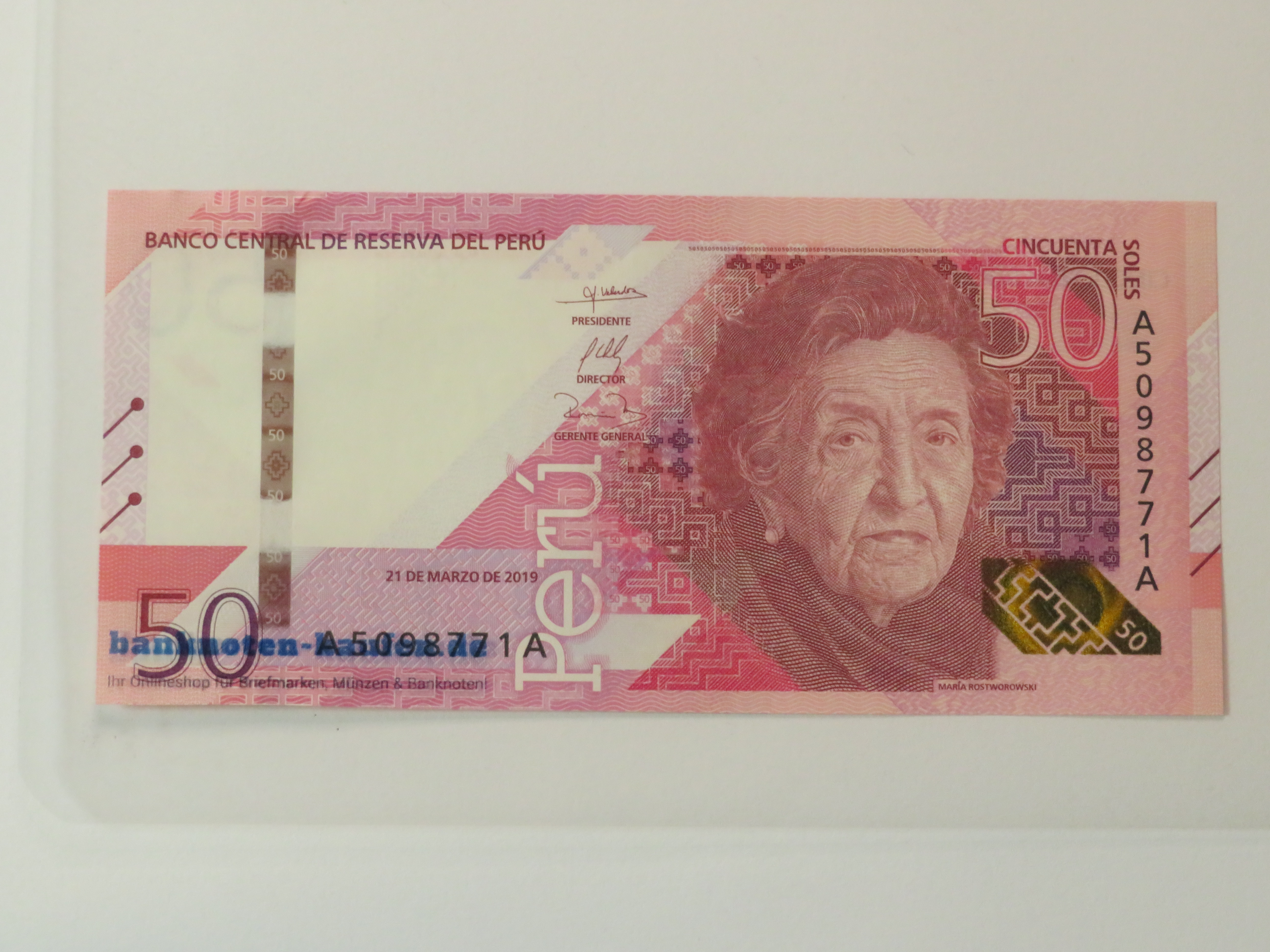 Peru -  50 Soles - UNC