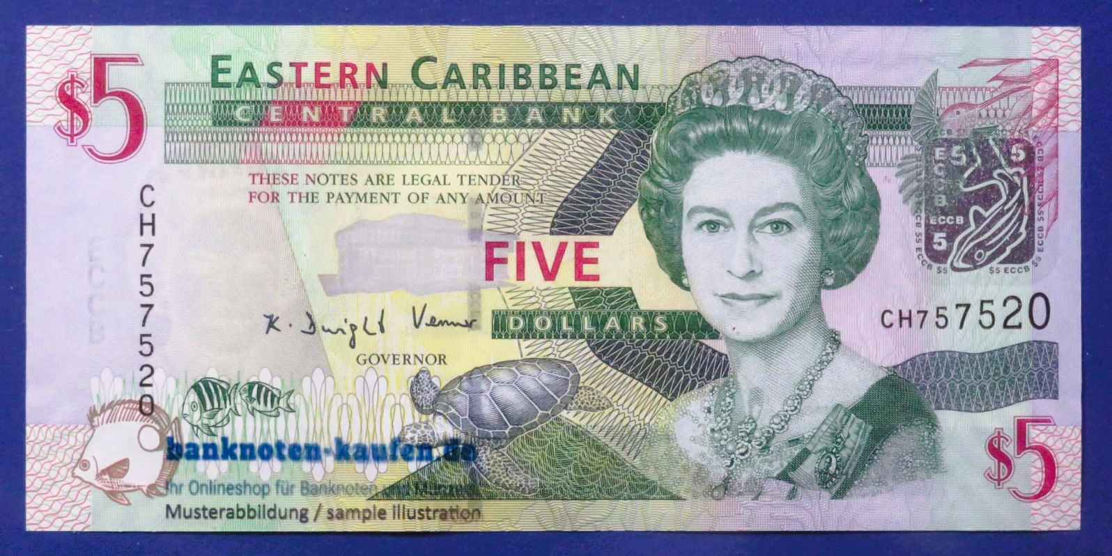 East Caribbean States, 5 Dollars, 2008ND, uncirculated (UNC), P-47