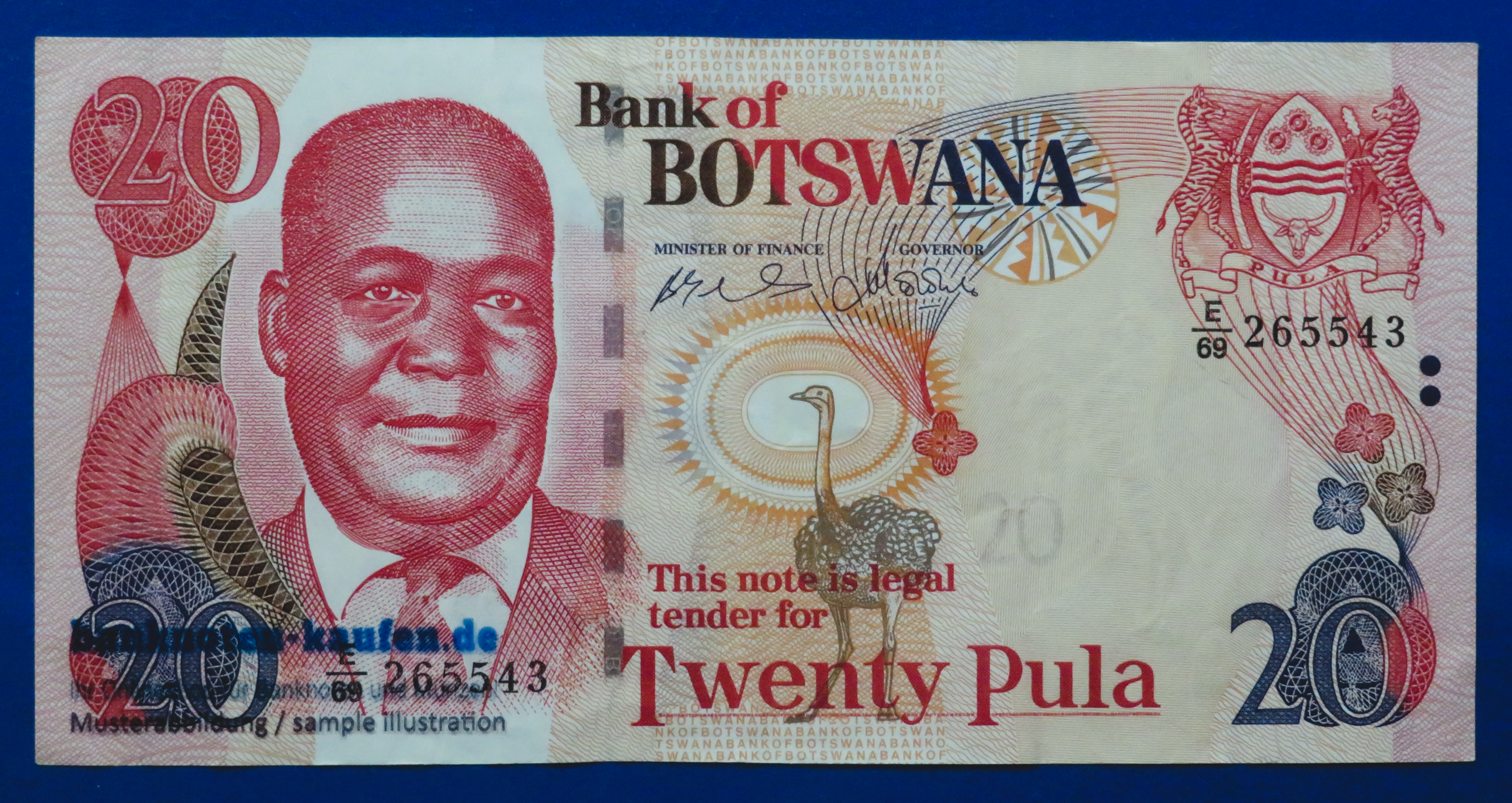 Botswana, 20 Pula, 2004, circulated (USED / VF+), P-27