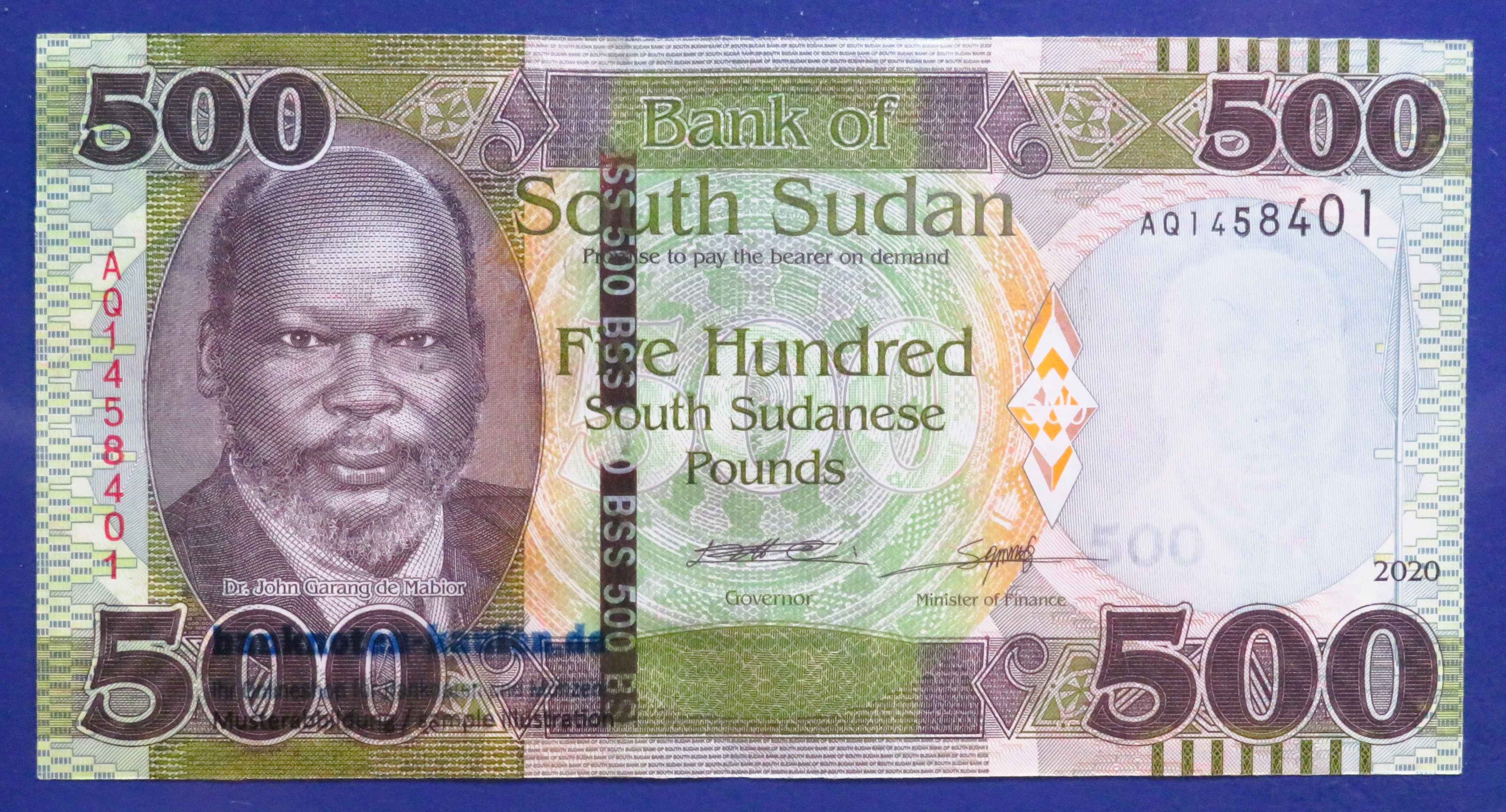 South Sudan, 500 Pounds, 2020, uncirculated (UNC), P-16b
