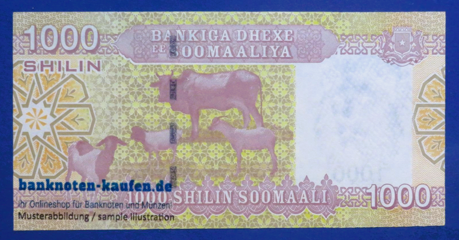 Somalia - 1,000 Shilin, 2010 (2023), uncirculated (UNC), P-38