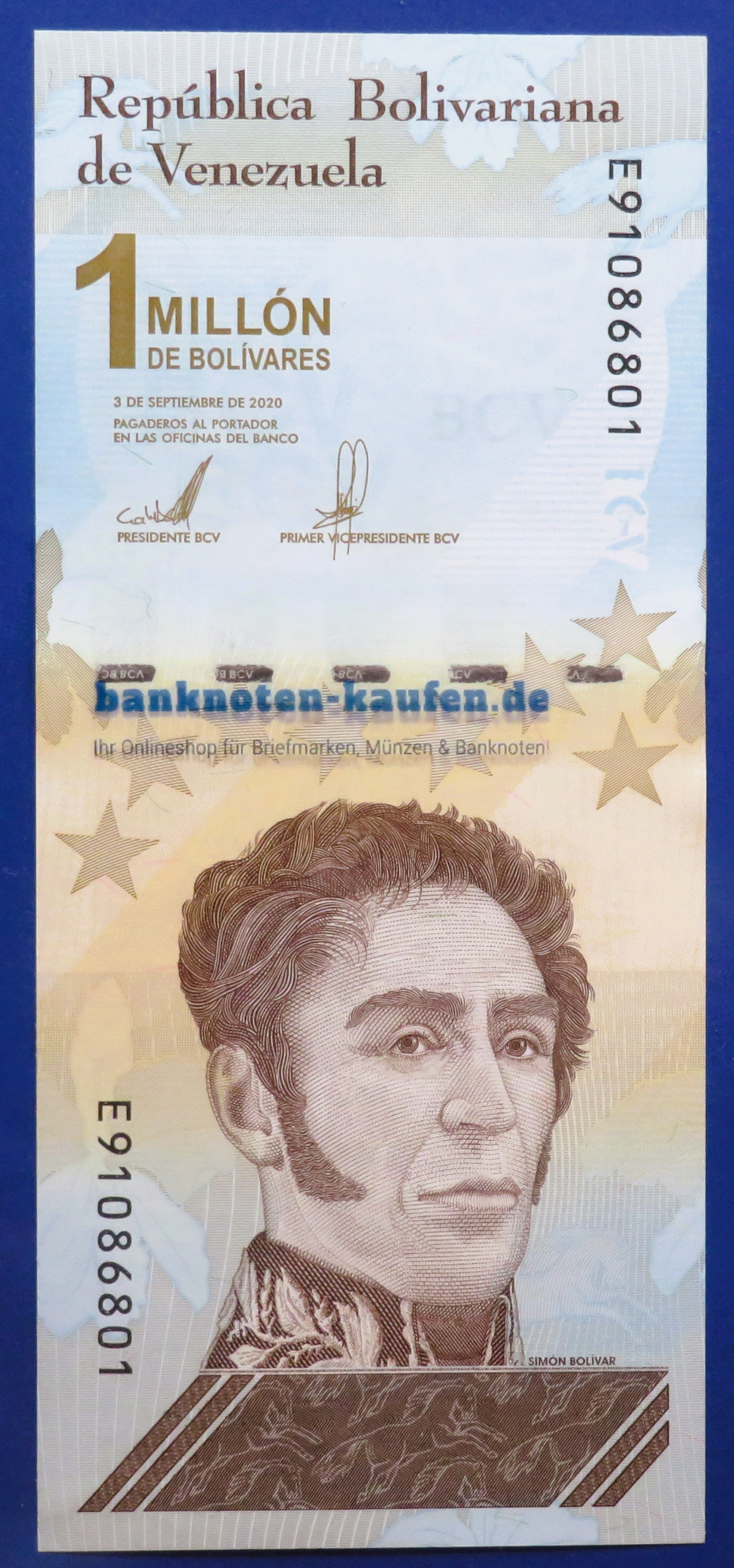 Venezuela - 1,000,000 Bolivares Soberano, 2020, uncirculated (UNC), P-114