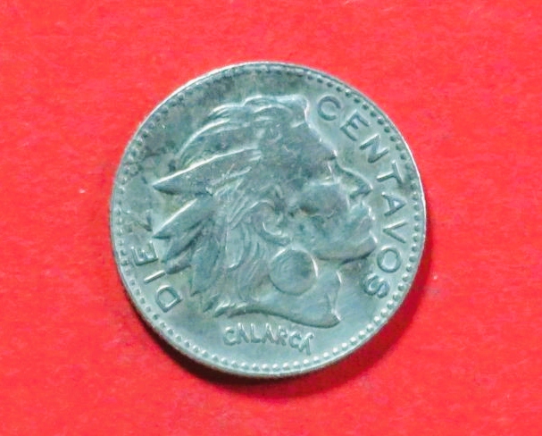 Colombia:  10 Centavos, 1952-1966, circulated (used / vf), # 34