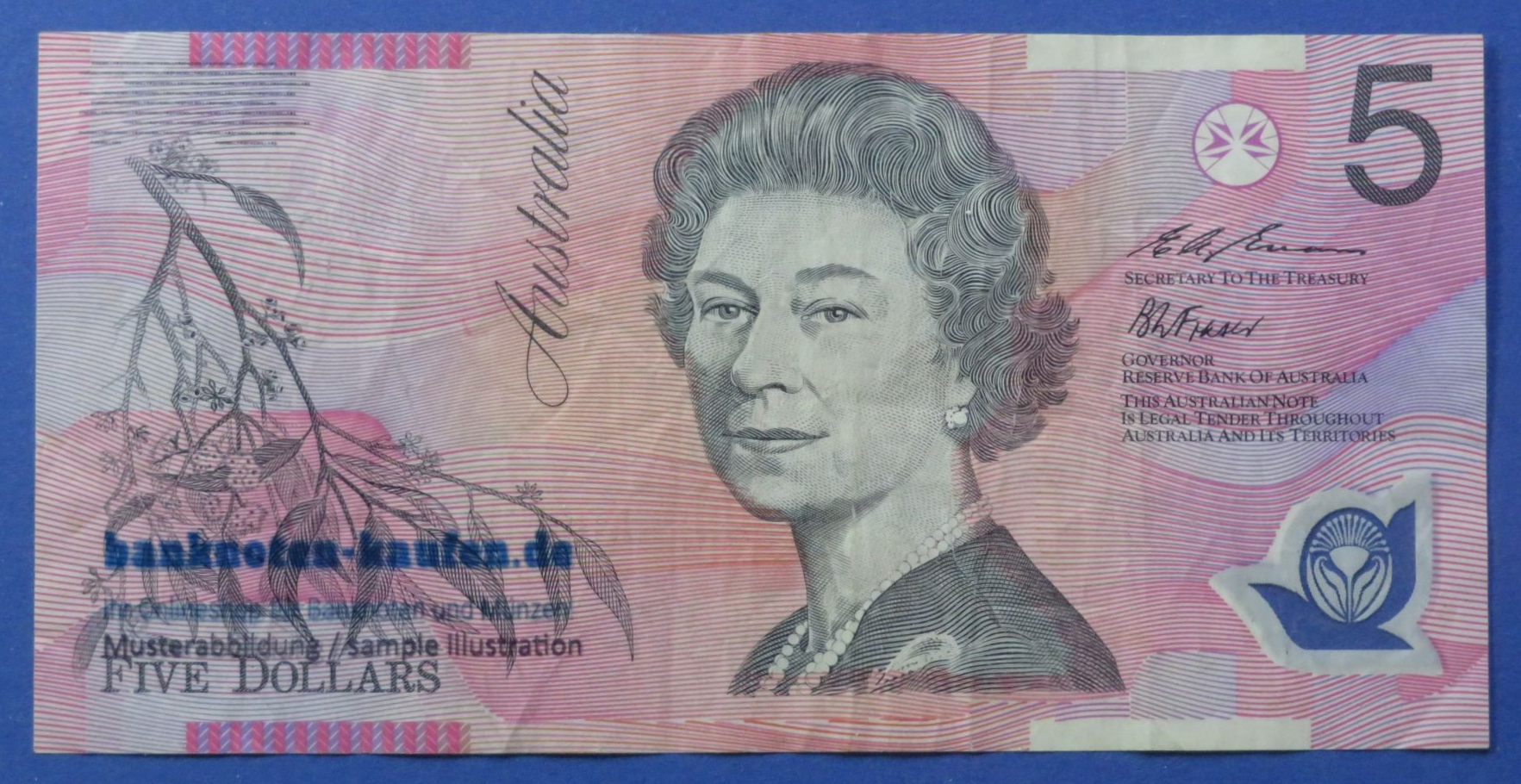 Australia, 5 Dollars, 1995, circulated (USED / F-VF), Polymer, P-51