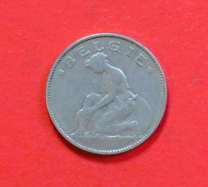 Belgien:  1 Frank (NL-Version), 1922-1935, gebraucht (USED / ss)