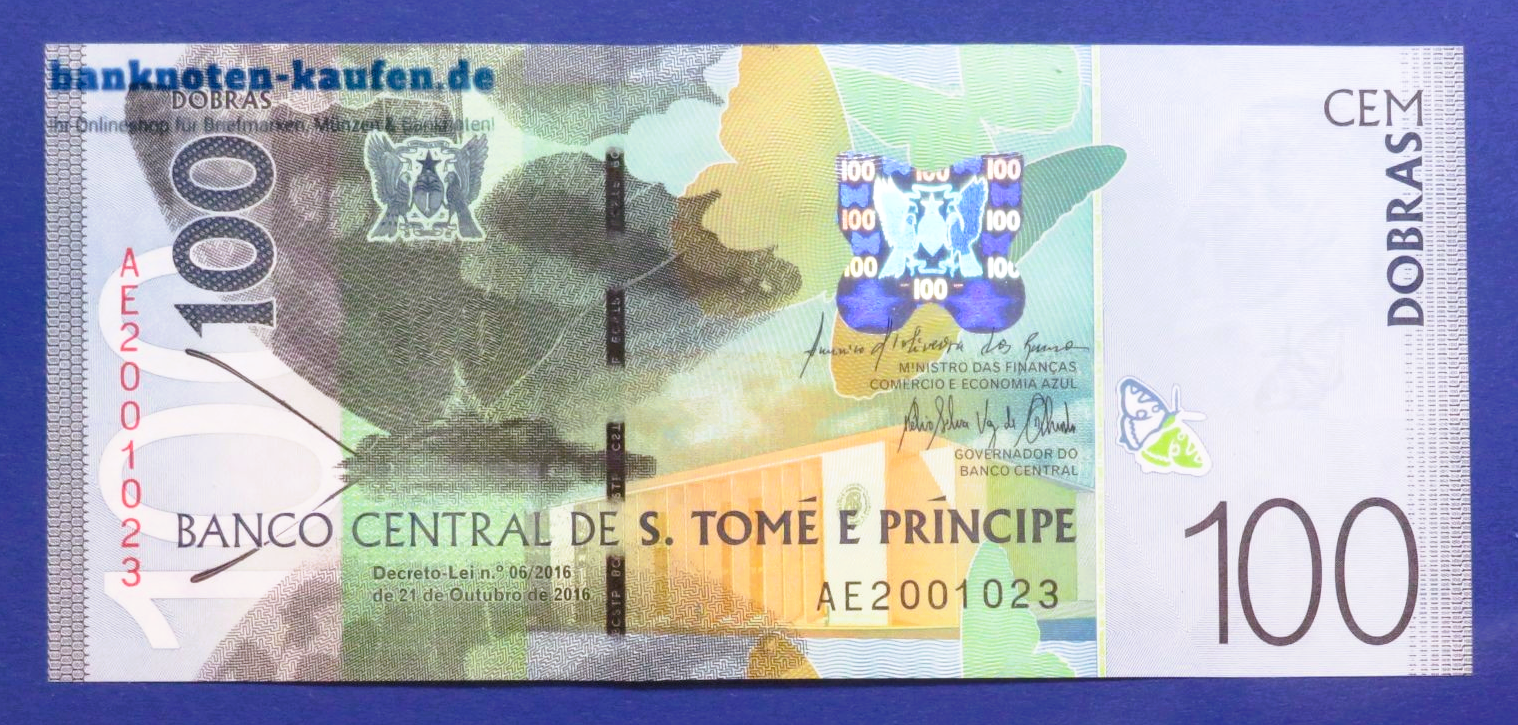Saint Thomas & Prince, 100 Dobras, 2016, uncirculated (UNC), P-74