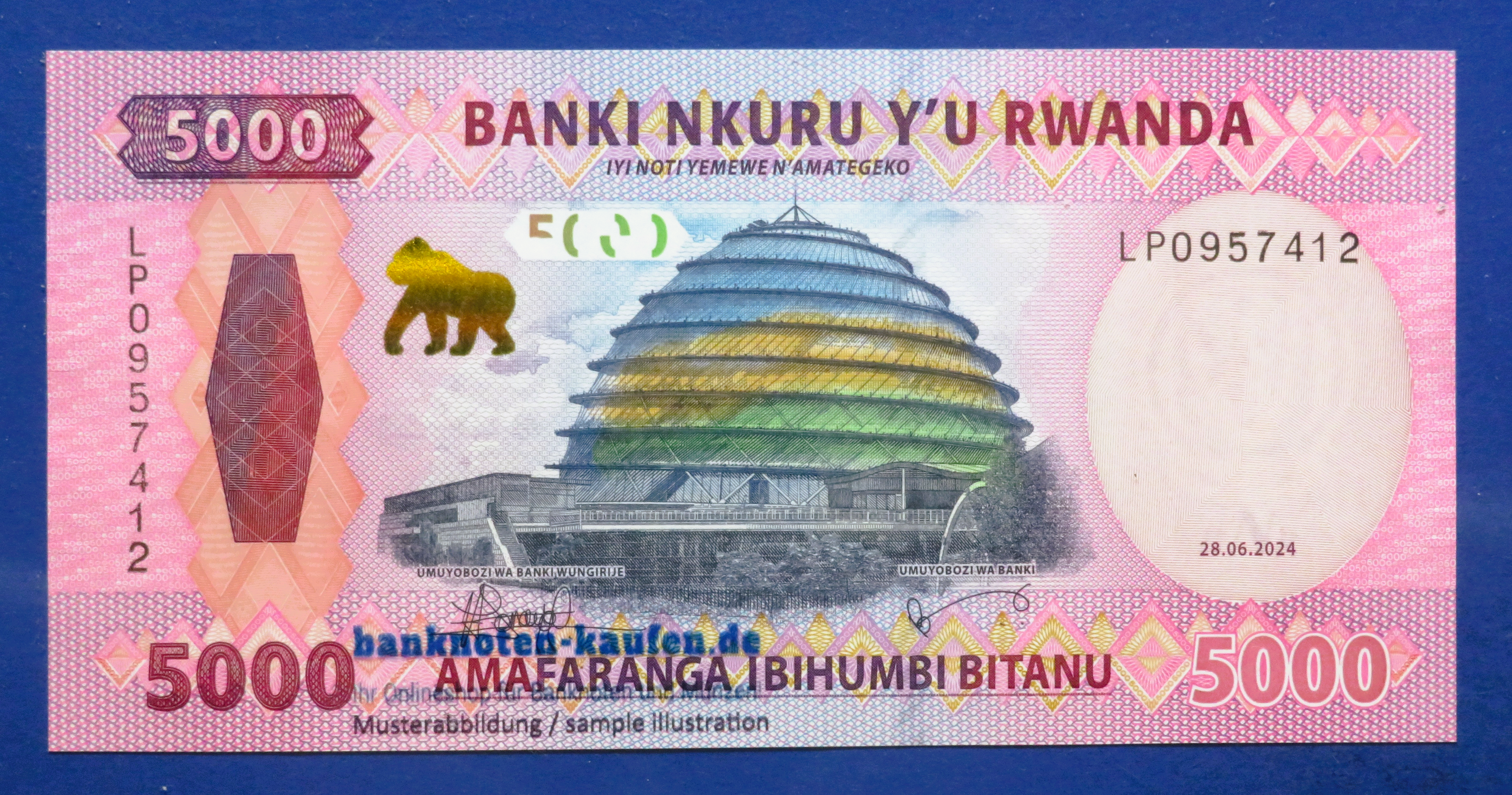 Ruanda, 5.000 Francs, 2024, kassenfrisch (UNC), P-45
