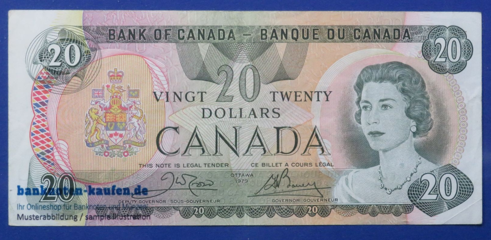 Canada, 20 Dollars, 1979, circulated (USED / VF), P-93b