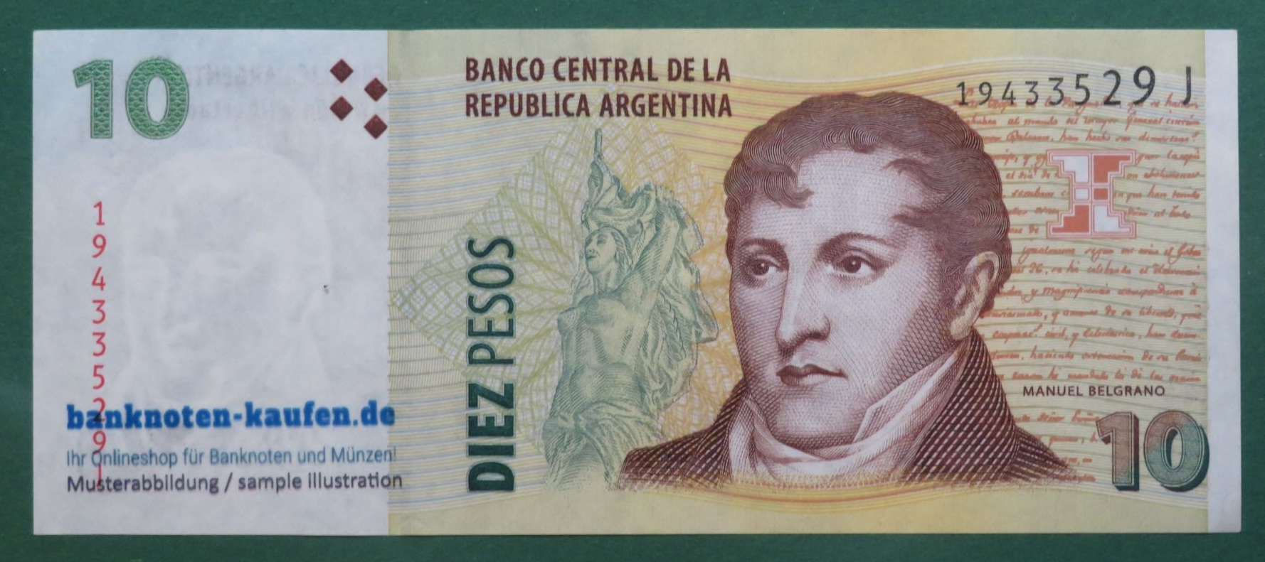 Argentina, 10 Pesos, 2003ND, uncirculated (UNC), P-354