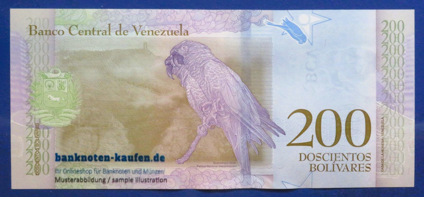 Venezuela, 200 Bolivares Soberano, 2018, kassenfrisch (UNC), P-107