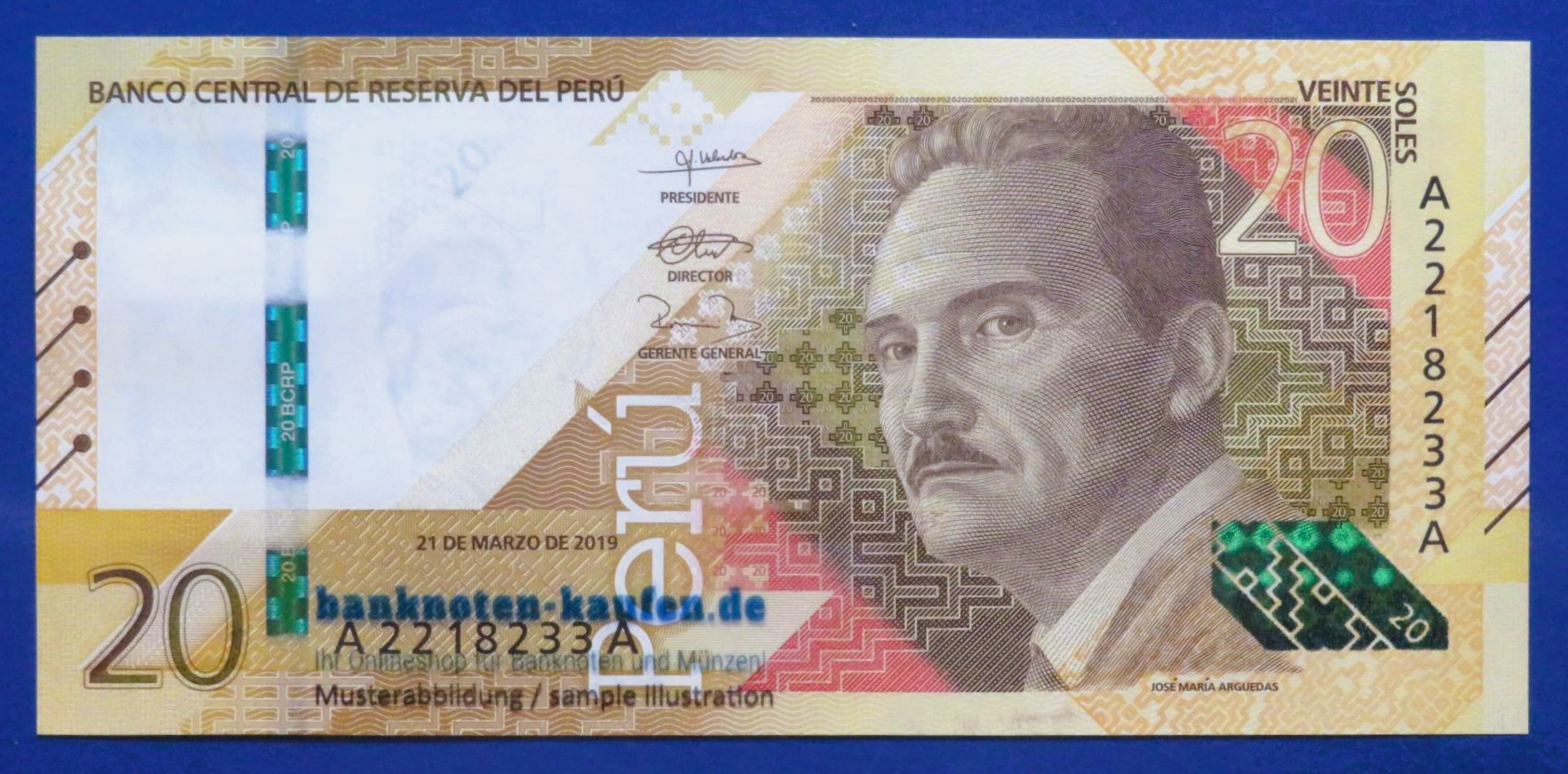 Peru, 20 Soles, 2019, uncirculated (UNC), P-197