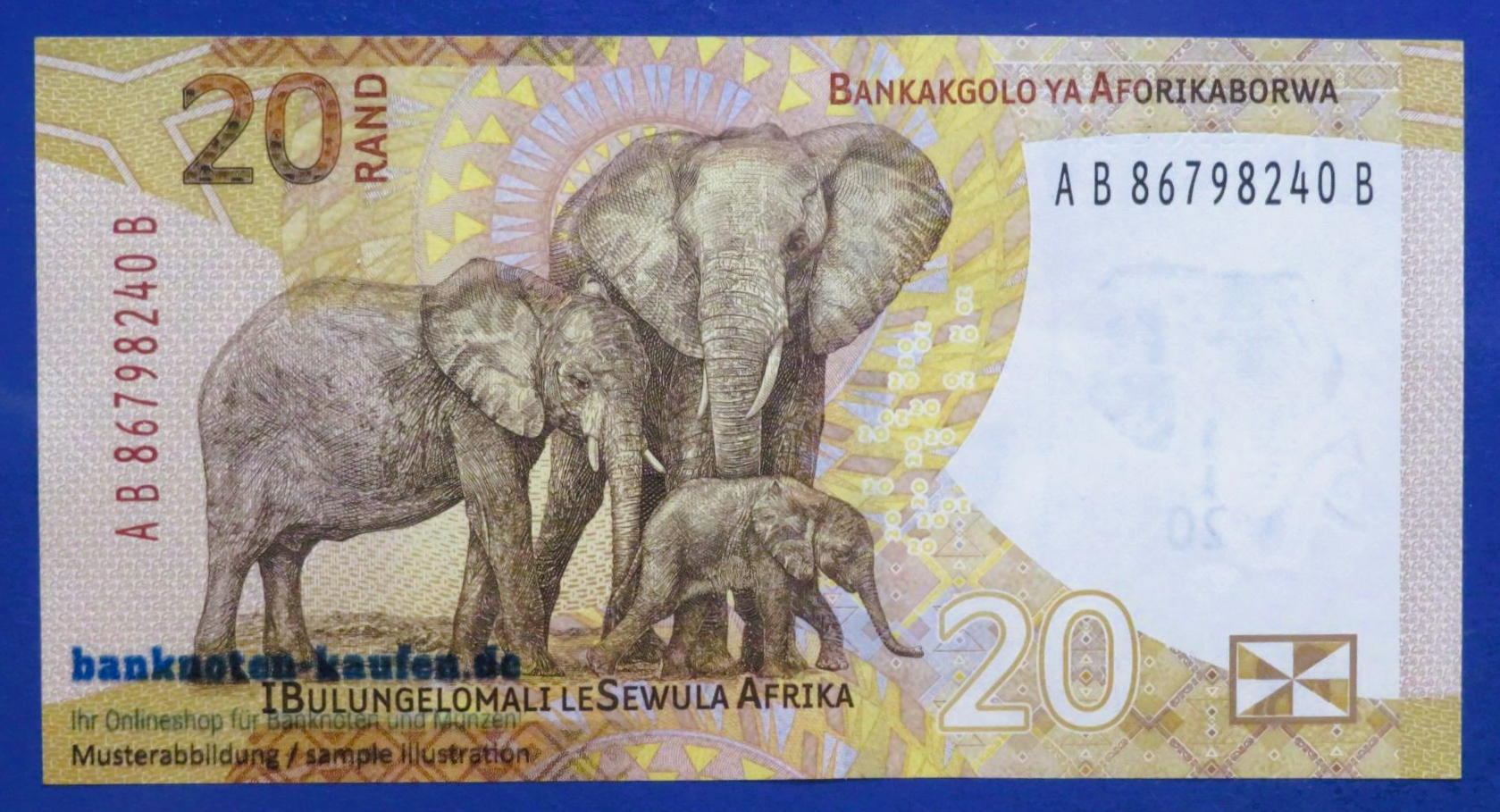 Südafrika, 20 Rand, 2023ND, fast kassenfrisch (AU), P-149a