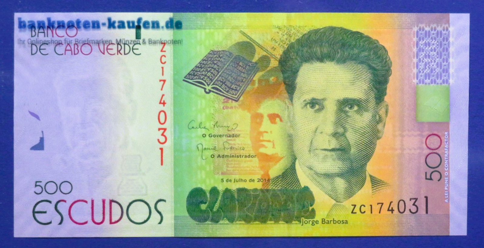 Kap Verde, 500 Escudos, 2014, kassenfrisch (UNC), P-72
