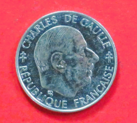 Frankreich:  1 Franc, 1988, gebraucht (used / ss+), Gedenkausgabe, # 256