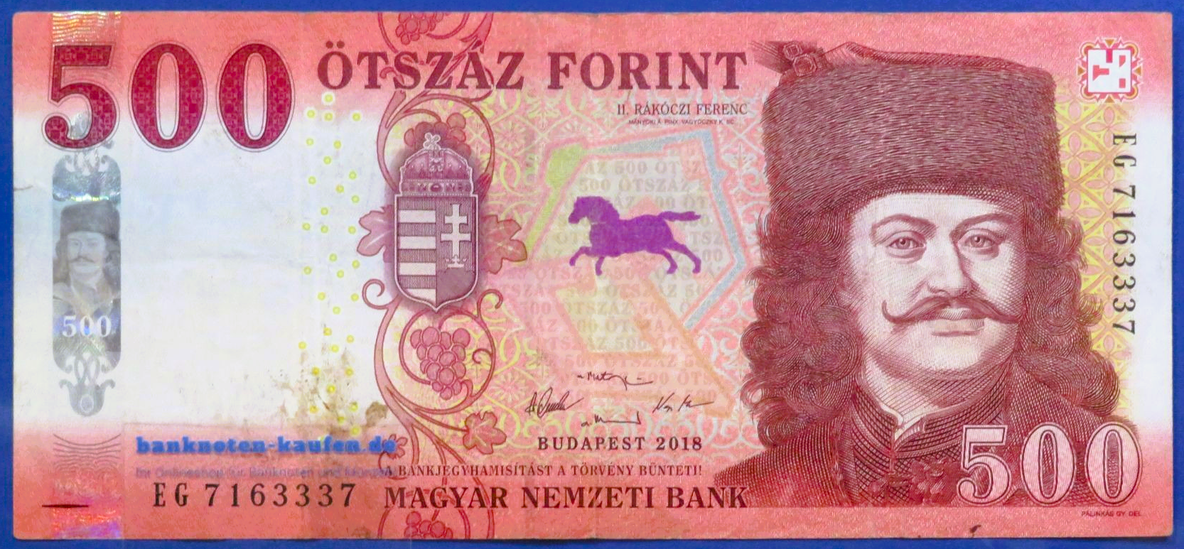 Ungarn, 500 Forint, 2018, gebraucht (USED / VF-), P-202