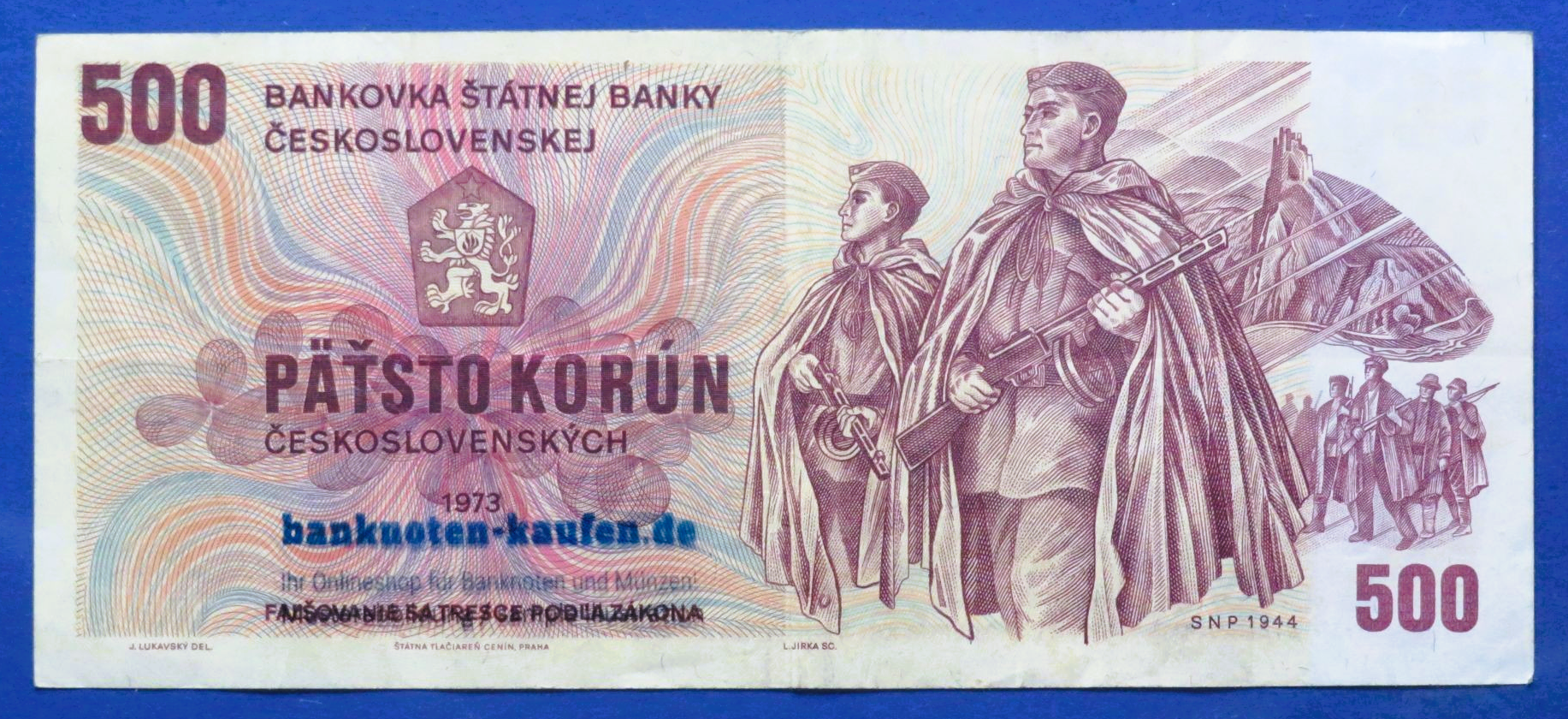 Czechoslovakia, 500 Korun, 1973,  circulated (USED / VF), P-93a