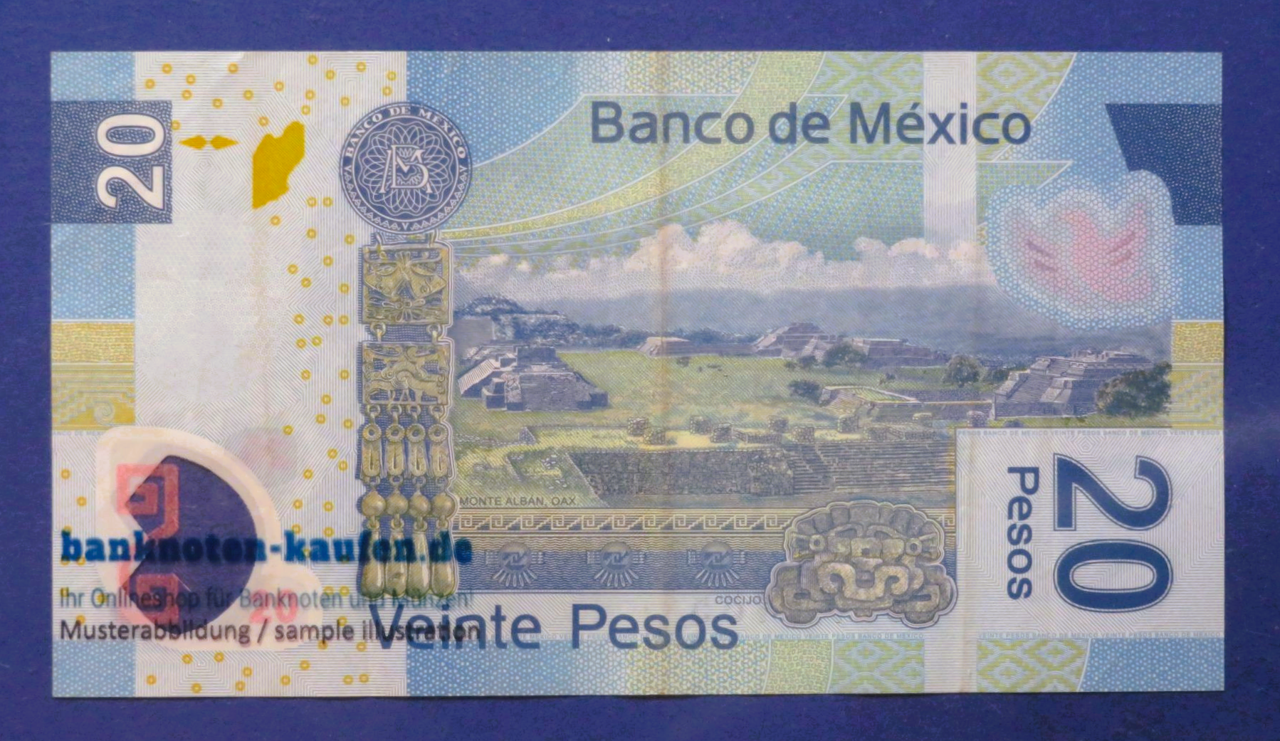 Mexico, 20 Pesos, 2007, circulated (USED / VF), Polymer, P-122