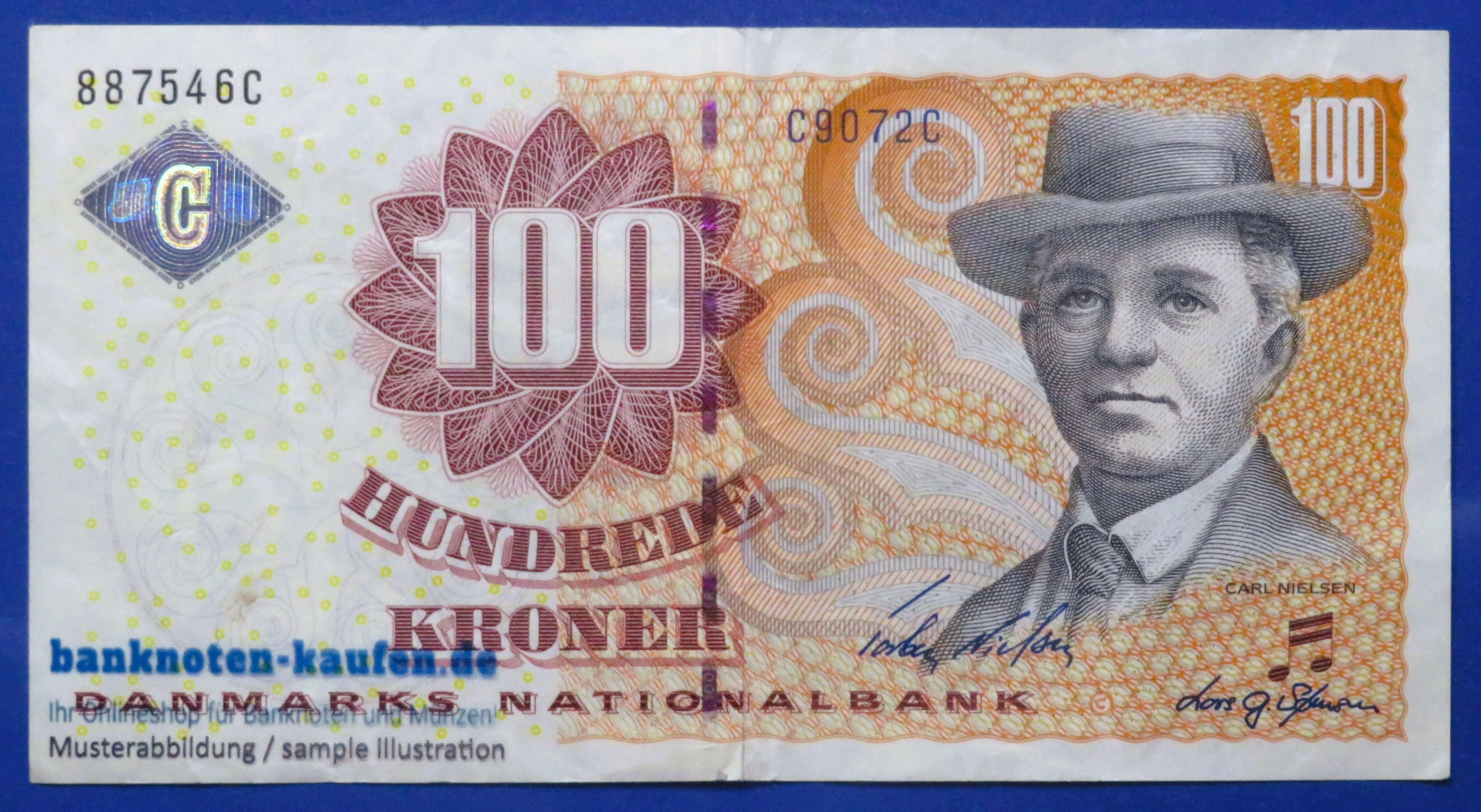 Denmark, 100 Kroner, 2007, circulated (USED / VF), P-61