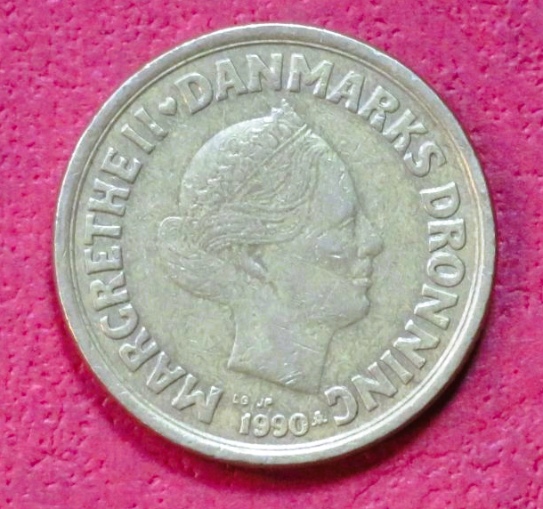 Dänemark - EZM 6: 20 Kroner, 1990-93, gebraucht (USED / ss)