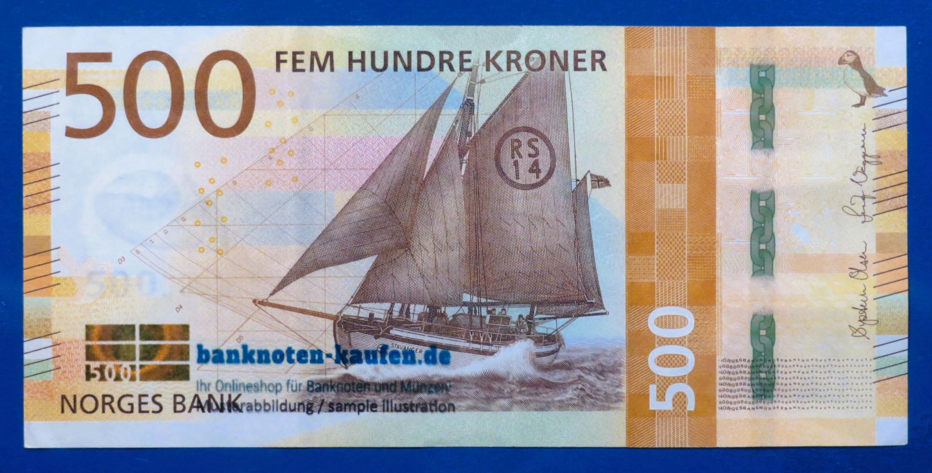 Norway, 500 Kroner, 2018, circulated (USED / VF), P-56