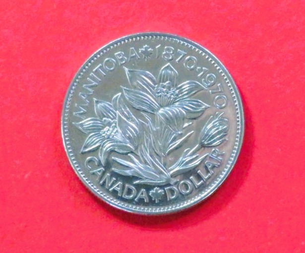 Canada:  1 Dollar, 1970, circulated (used / vf+), Commemorative issue, # 74