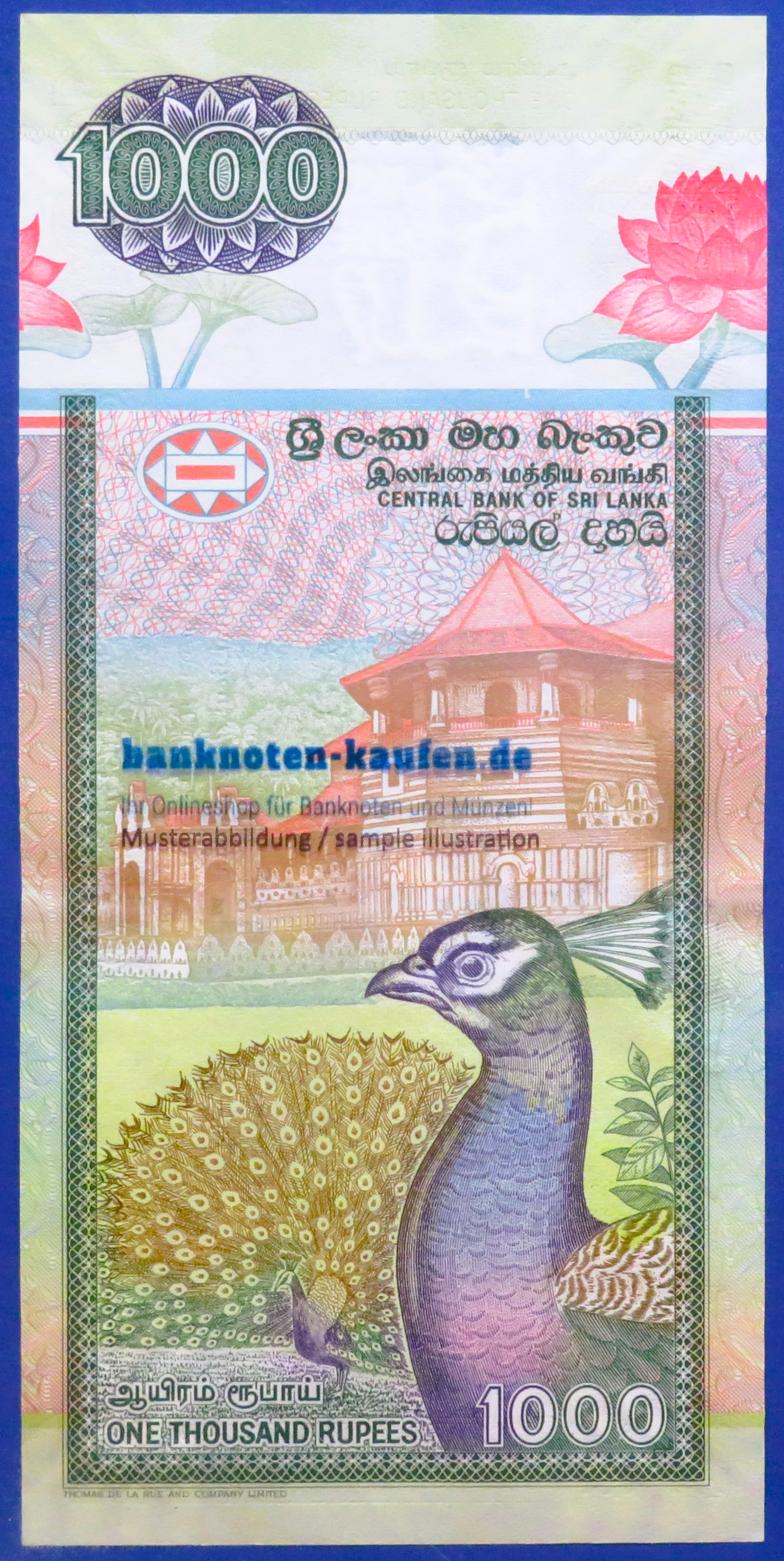 Sri Lanka, 1.000 Rupien, 2006, kassenfrisch (UNC), P-120d