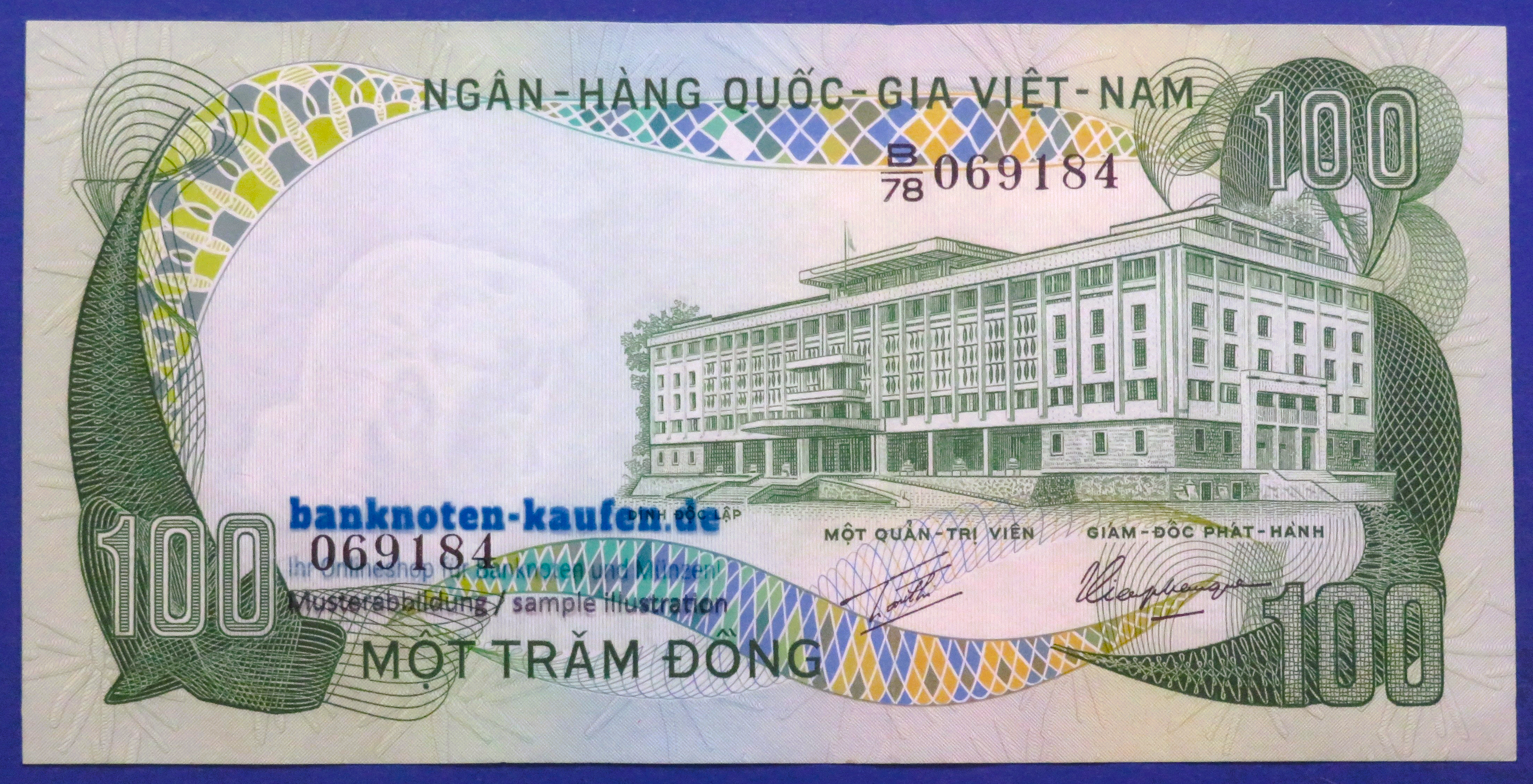 Südvietnam, 100 Dong, 1972ND, gebraucht (USED / XF), P-31