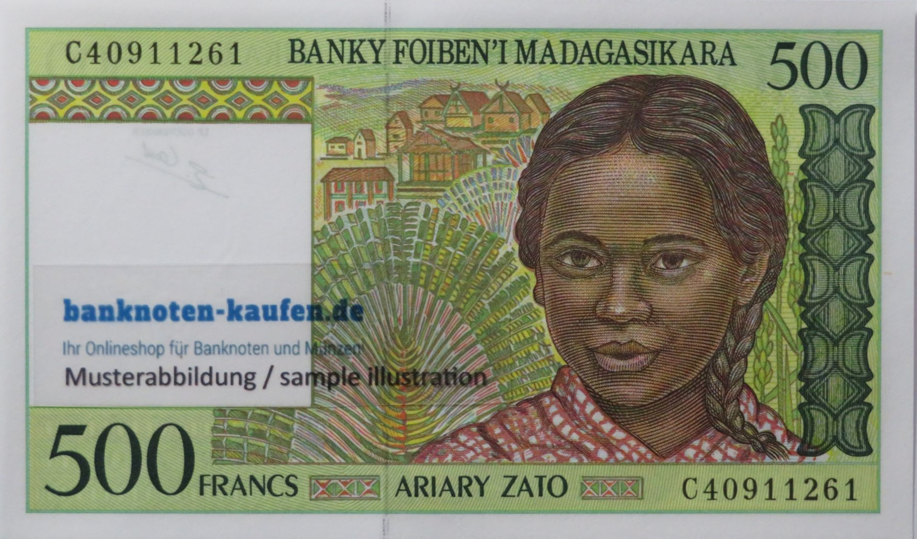 Madagascar - 500 Francs, 1994ND, uncirculated (UNC), P-75