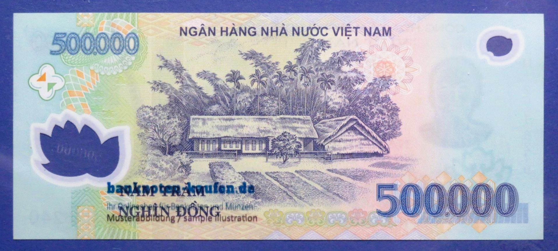 Vietnam, 500.000 Dong, 2020, gebraucht (USED / AU), Polymer, P-124