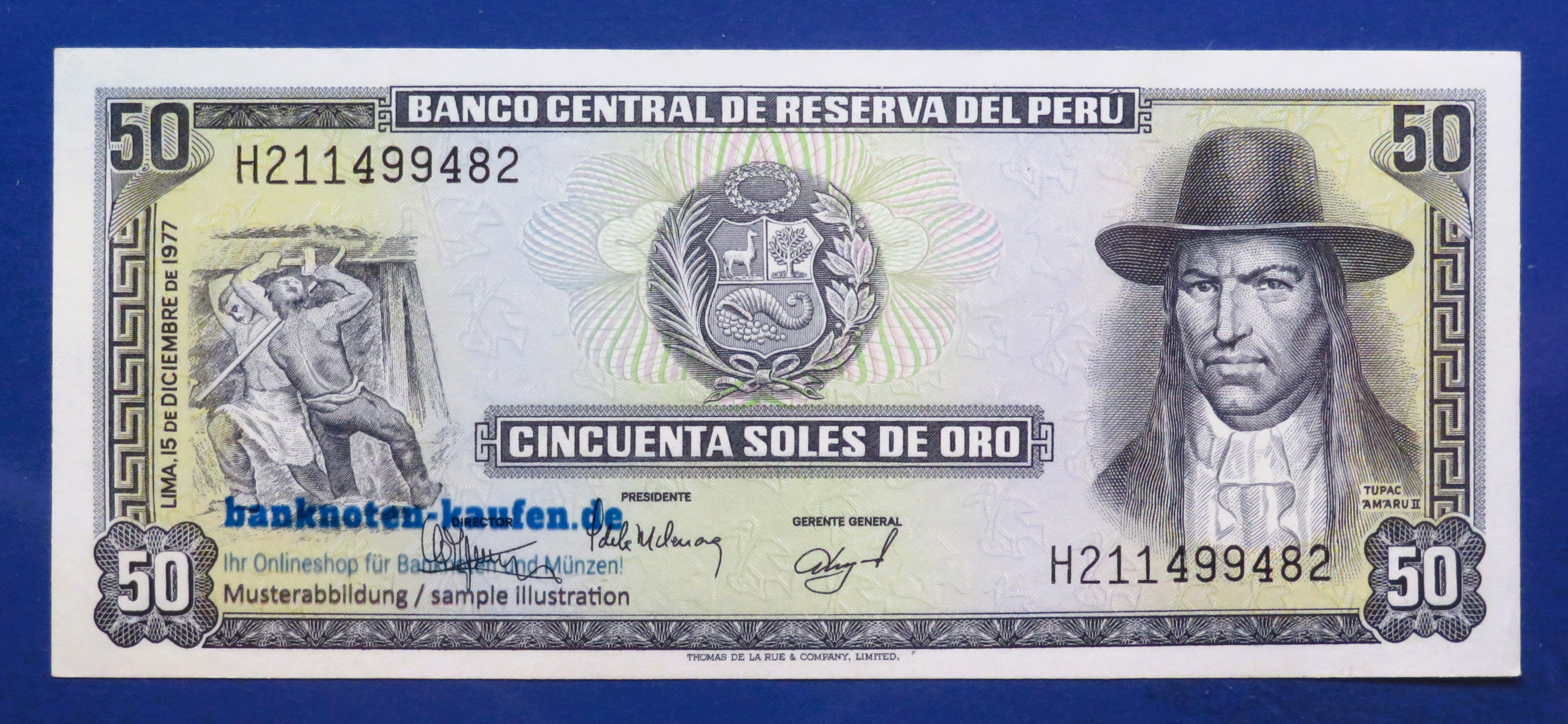 Peru, 50 Soles de Oro, 1977, about uncirculated (AU), P-113