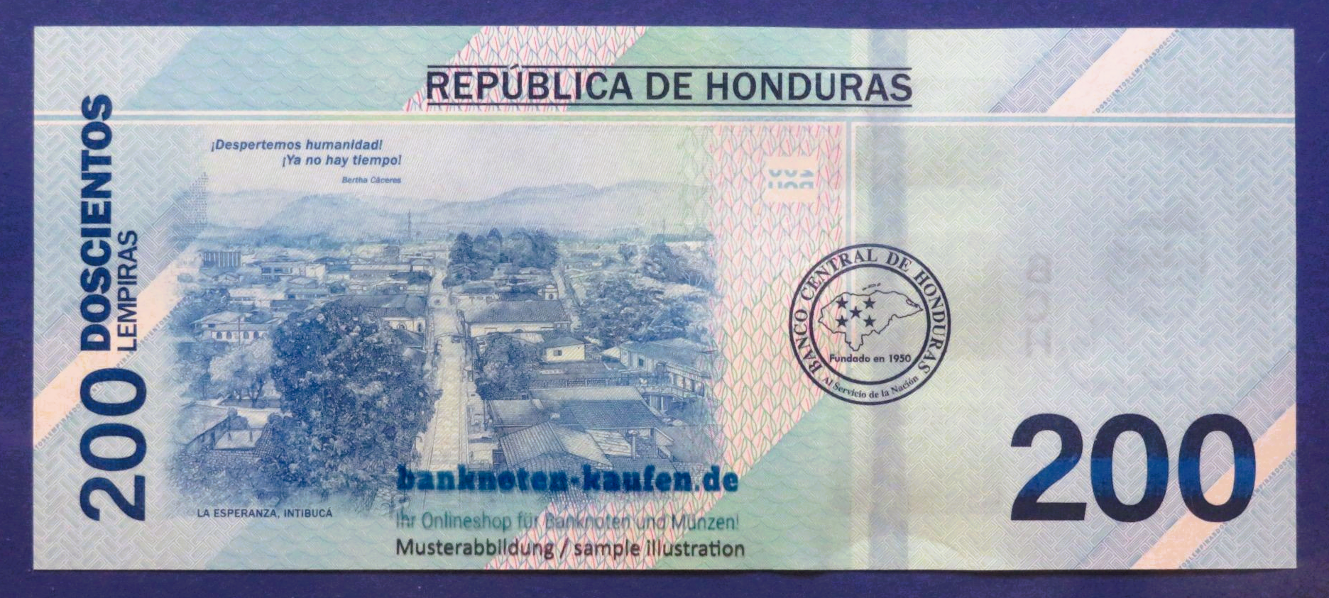 Honduras, 200 Lempiras, 2023/2026, uncirculated (UNC), Commemorative issue
