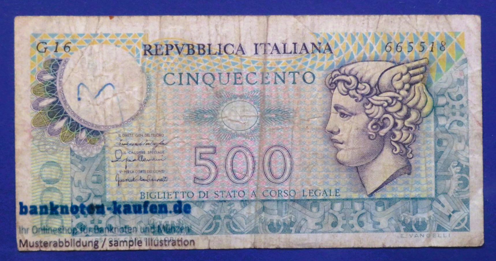Italien, 500 Lire, 1976, gebraucht (USED / F), P-95