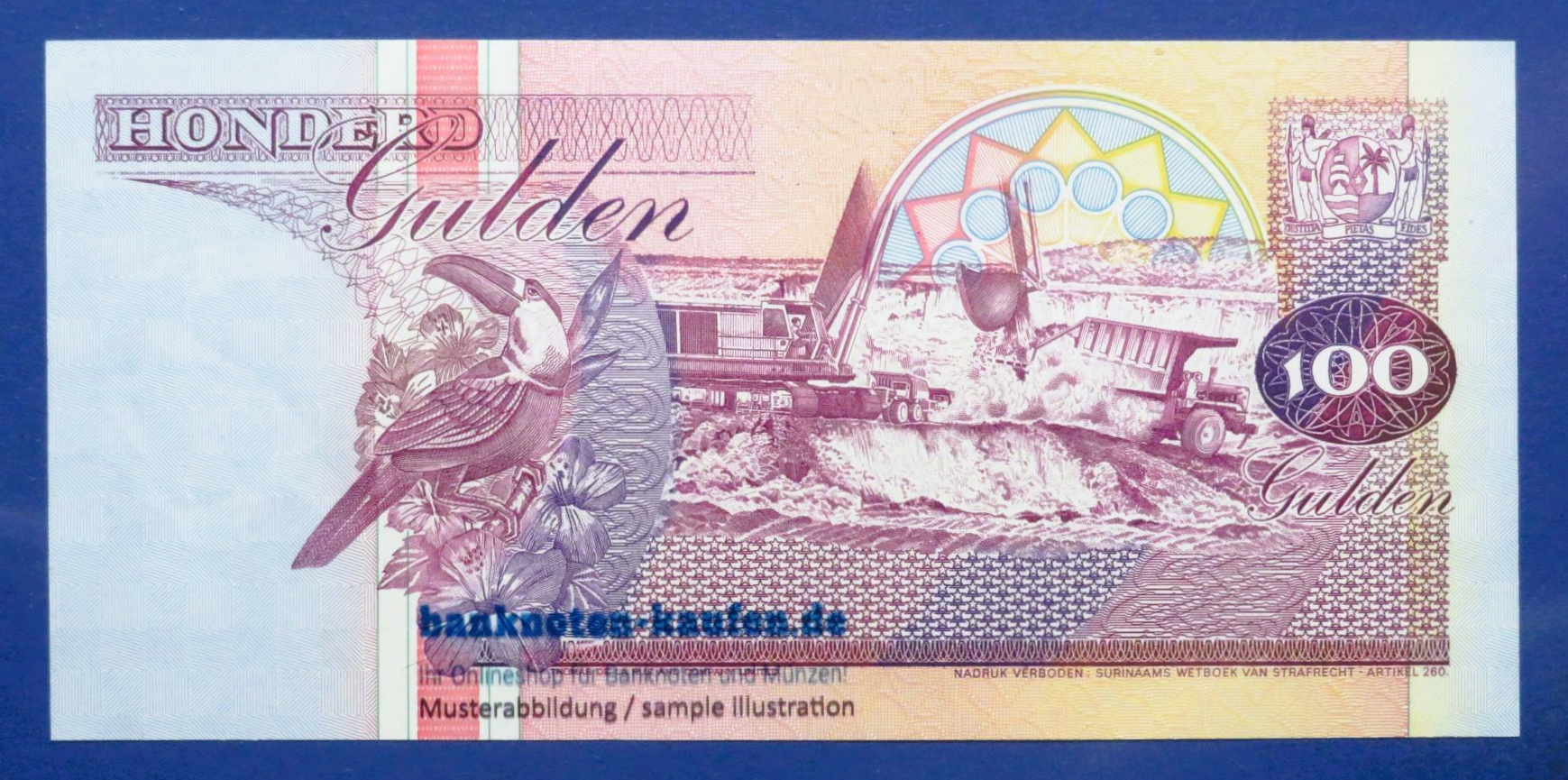 Suriname, 100 Gulden, 1998, uncirculated (UNC), P-139b