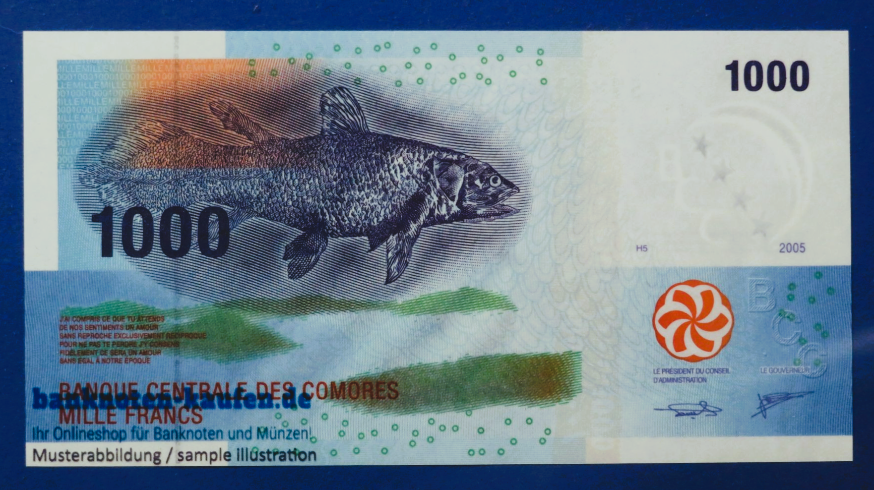 Comoros - 1,000 Francs, 2005/2020ND, uncirculated (UNC), P-16c