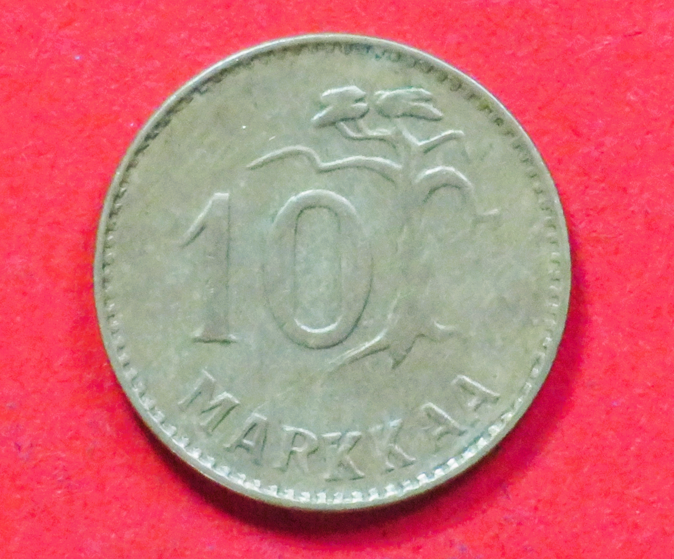 Finnland:  10 Markkaa, 1952-1962, gebraucht (used / ss), # 40
