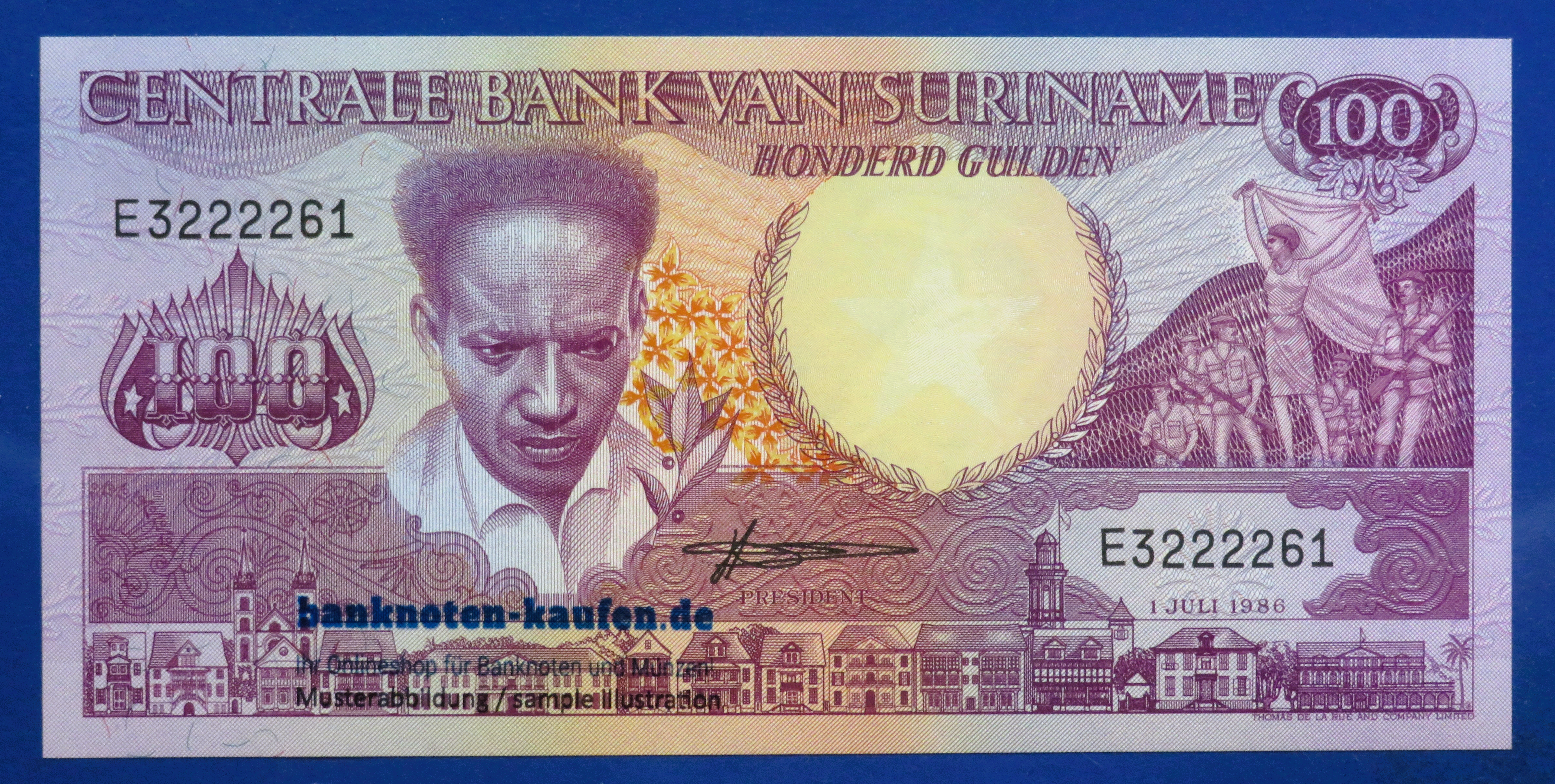 Suriname, 100 Gulden, 1986, uncirculated (UNC), P-133a