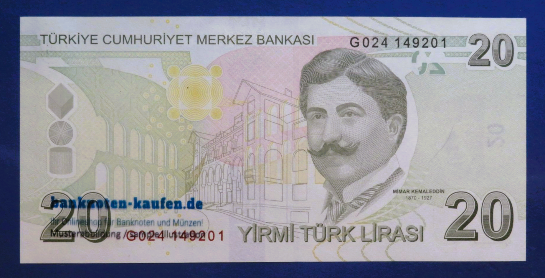 Turkey, 20 Lira, 2009, uncirculated (UNC), P-224