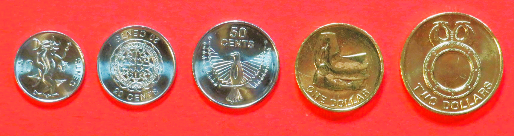 Solomon Islands, 10/20/50 Cents + 1/2 Dollars, 2012 uncirculated (UNC)
