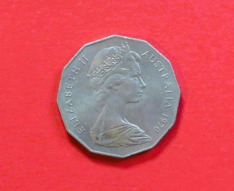 Australia: 50 Cents, 1970, circulated (USED / vf), Commemorative issue