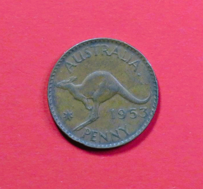 Australia, 1 Penny, 1953, circulated (USED / vf), Elizabeth II.