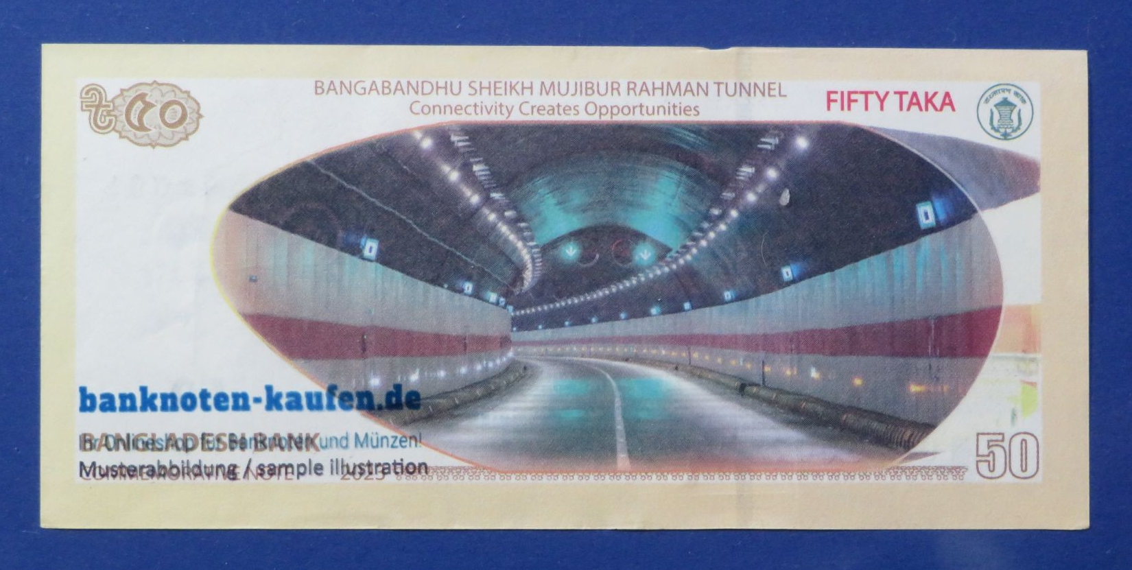 Bangladesch, 50 Taka, 2023, fast kassenfrisch (AU), Gedenkausgabe