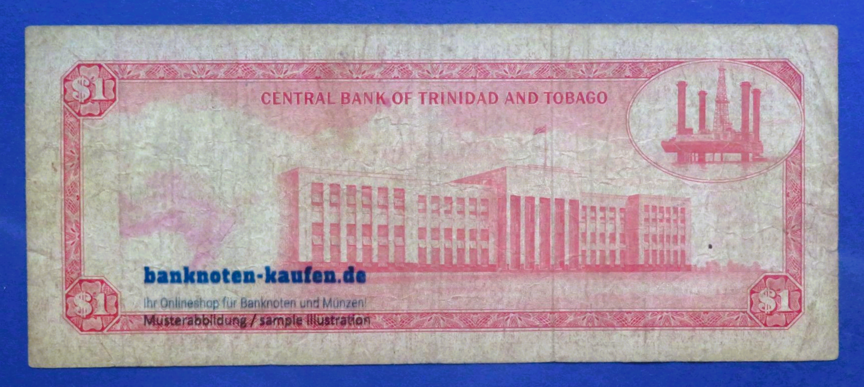 Trinidad and Tobago, 1 Dollar, 1977ND, circulated (USED / F-), P-30a