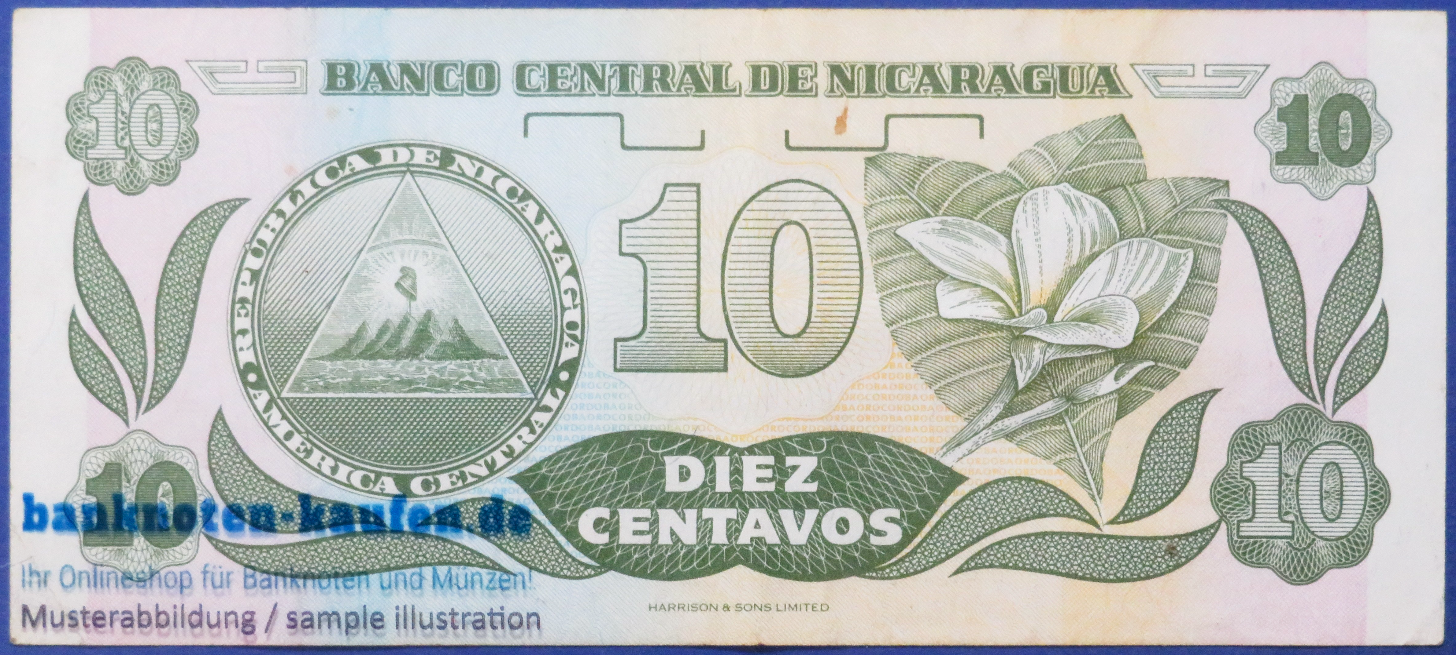 Nicaragua, 10 Centavos, 1991ND, gebraucht (USED / VF), P-169