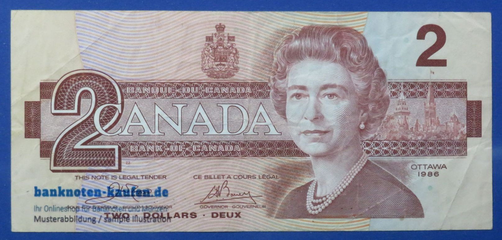 Canada, 2 Dollars, 1986, circulated (USED / VF), P-94a
