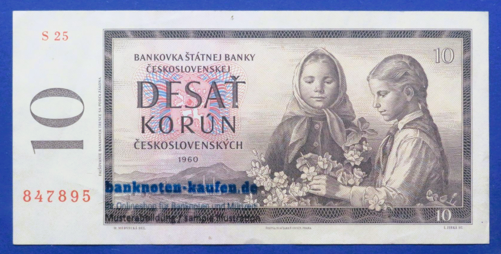 Czechoslovakia, 10 Korun, 1960,  circulated (USED / XF), P-88d