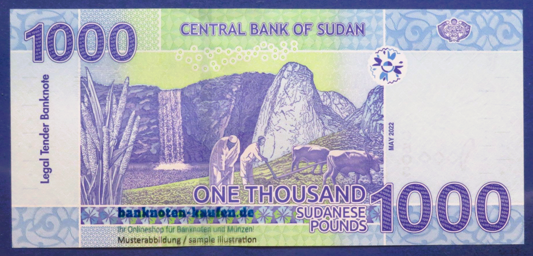 Sudan - 1,000 Pounds, 2022, uncirculated (UNC), P-81b