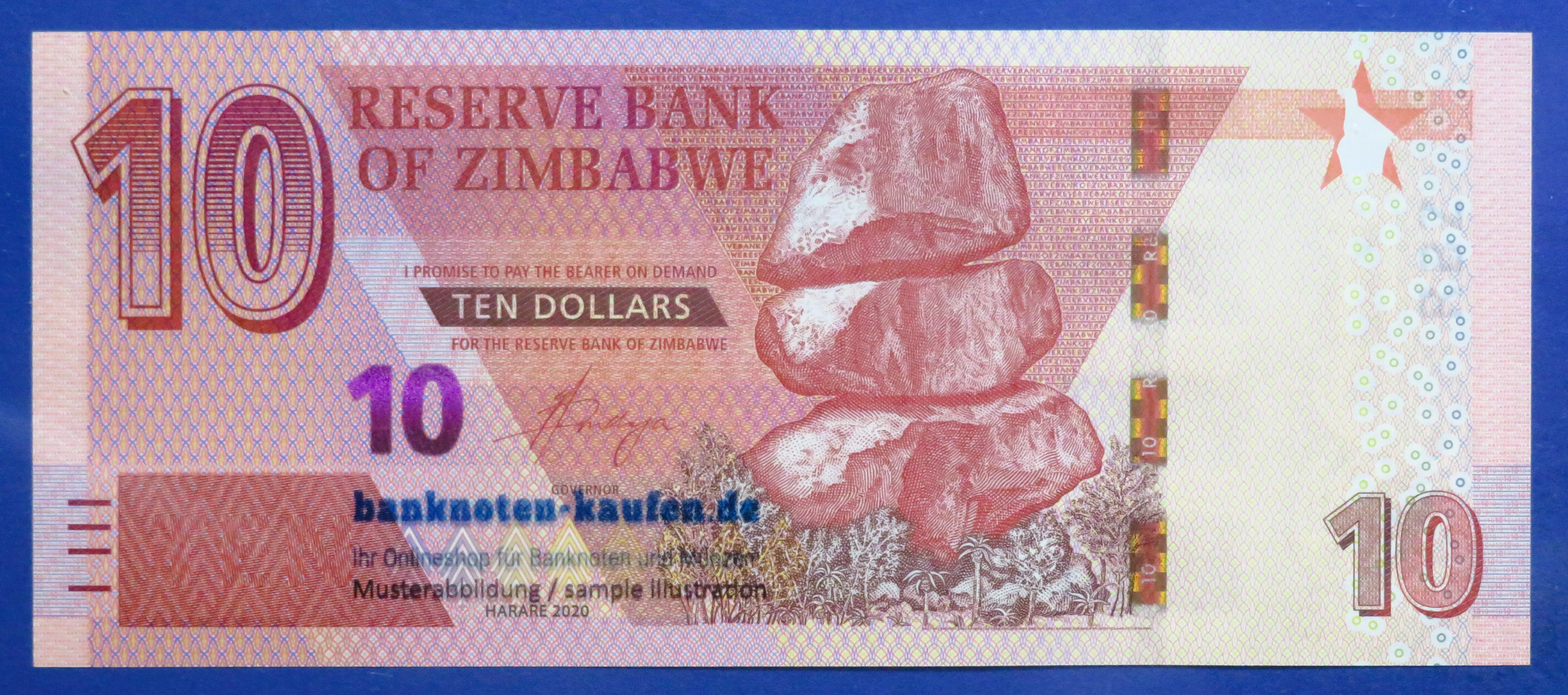Zimbabwe, 10 Dollars, 2020, uncirculated (UNC), P-103
