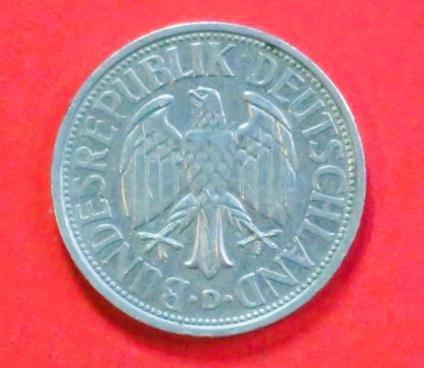 Bundesrepublik Deutschland: 2 Deutsche Mark, 1951, gebraucht (used / ss), # 109