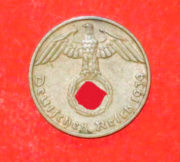 Deutsches Reich: 1 Reichspfennig, 1936-1940, gebraucht (used / ss), # 85